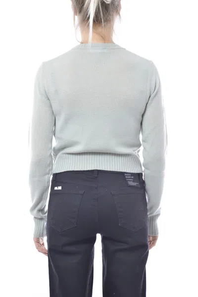 Jil Sander Round-collar Long-sleeve Wool Pullover In White