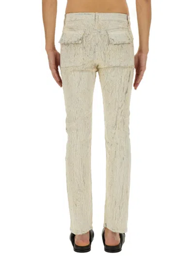 Rick Owens Off-white Hollywood Headon Utility Jeans In Neutrals