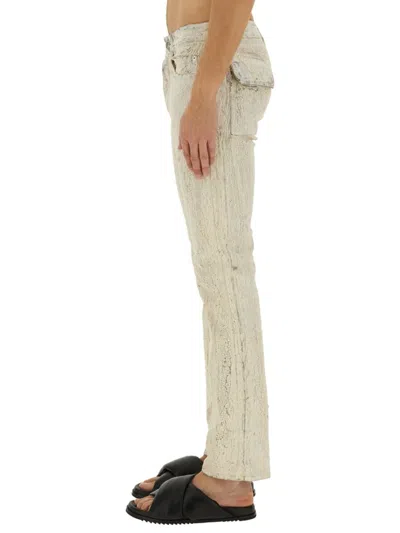 Rick Owens Off-white Hollywood Headon Utility Jeans In Neutrals