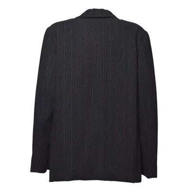 Isabel Marant Étoile Navy Striped Wool Charlyne Jacket In Black