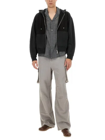 Our Legacy "rascal" Hooded Sweater Featuring Pockets In Black