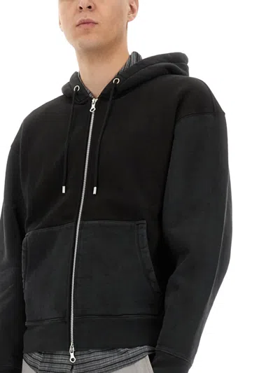 Our Legacy "rascal" Hooded Sweater Featuring Pockets In Black