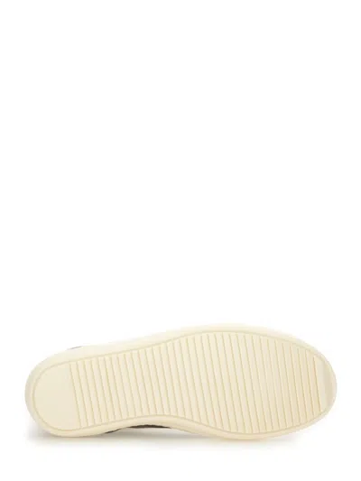 Rick Owens Drkshdw Drkshdw By Rick Owens High-top Sneakers With Calf Leather Accents In Grey