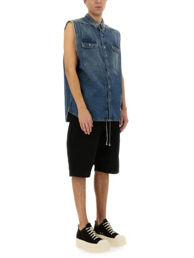 Rick Owens Drkshdw Drkshdw By Rick Owens Man Shorts & Bermuda Shorts Black Size M Cotton, Elastane In Black