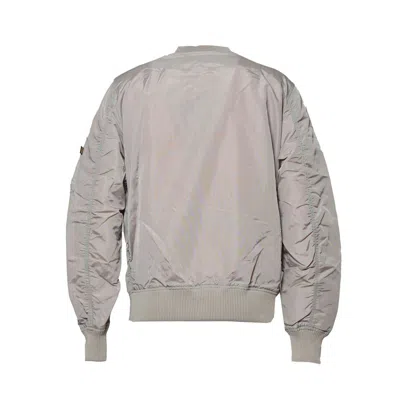 Alpha Industries Ma-1 Tt Bomber Jacket In Sand Nylon In Gray