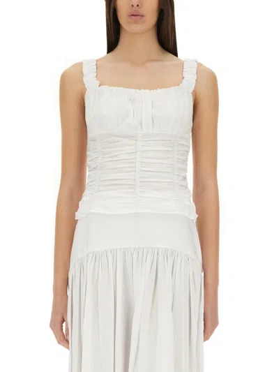 Staud Nic Top In White In White