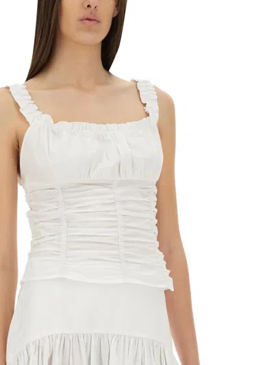 Staud Nic Top In White In White