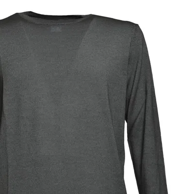 Aspesi Dark Gray Wool Crewneck Sweater In Grey