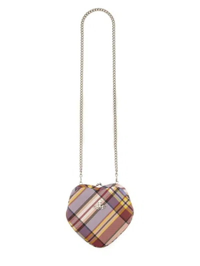 Vivienne Westwood "belle" Heart Frame Bag In Multi
