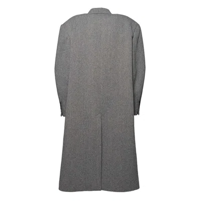 Isabel Marant Étoile Ecru And Black Wool Lexana Coat In Grey