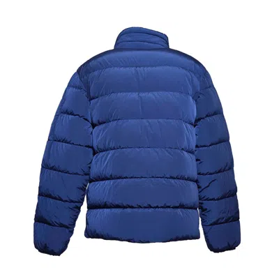C.p. Company Royal Blue Chrome-r Puffer Jacket In Nylon In Blue