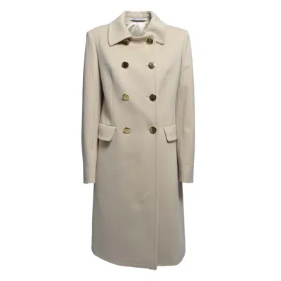Tagliatore Sand Wool And Cashmere Hennie Coat In Grey