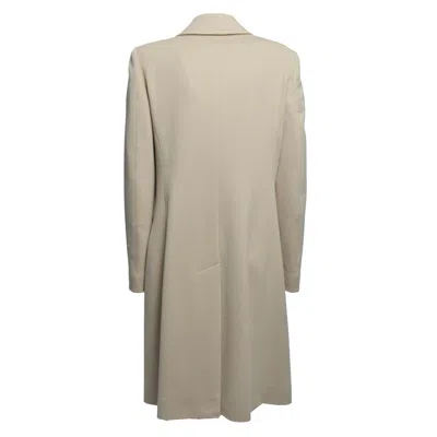 Tagliatore Sand Wool And Cashmere Hennie Coat In Grey