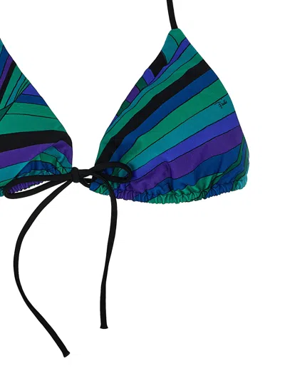Pucci Iris Bikini Top Beachwear Multicolor