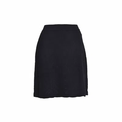 Missoni Black Zig Zag Knit Mini Skirt In Black