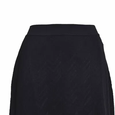 Missoni Black Zig Zag Knit Mini Skirt In Black