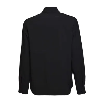 ASPESI ASPESI PADDED BLACK FLANNEL OVERSHIRT 