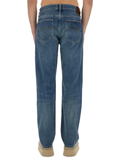 Shop Paul Smith Regular Fit Cotton Jeans In Green