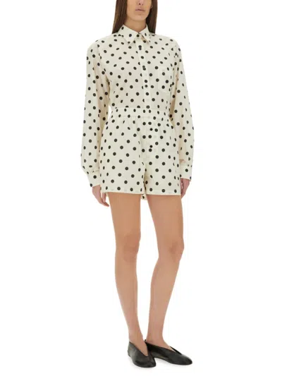 Moschino Couture Polka Dots Shirt In White