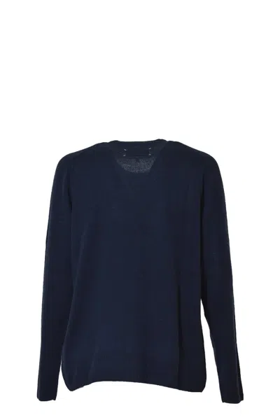 Maison Margiela Wool-blend Crew-neck Jumper In Black