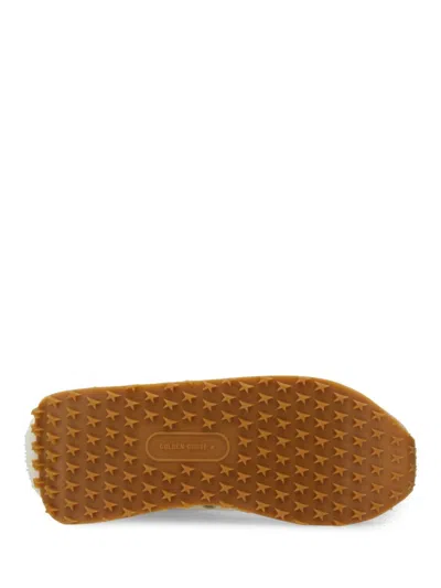 Golden Goose Running Marathon Nylon And Leather Upper Printed Star Leather Spur And Heel In Neutrals