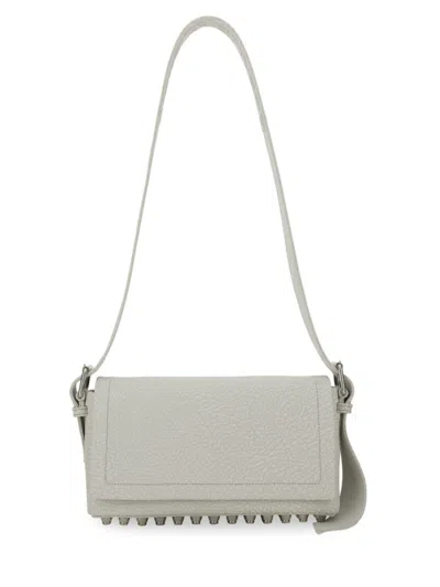 Alexander Wang Ricco Medium Studded Shoulder Bag In Grey