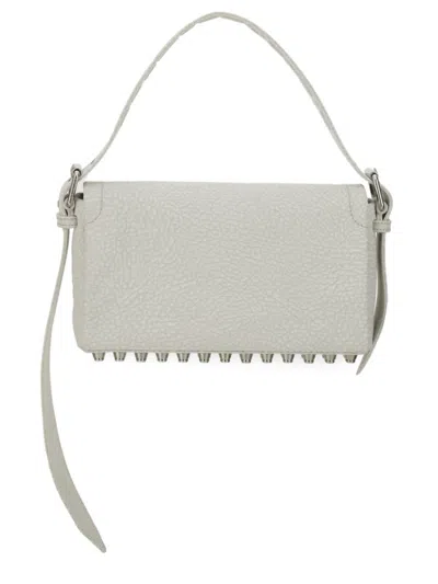 Alexander Wang Ricco Medium Studded Shoulder Bag In Grey