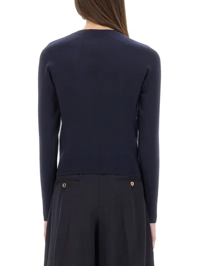 Shop Patou Fitted Black Jersey With Round Neckline
