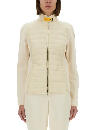 Parajumpers Olivia Waterproof Mixed Media 750 Fill Power Down Jacket In Yellow