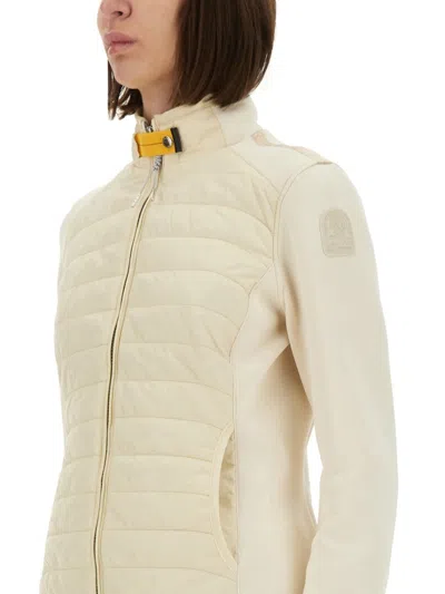Parajumpers Olivia Waterproof Mixed Media 750 Fill Power Down Jacket In Yellow