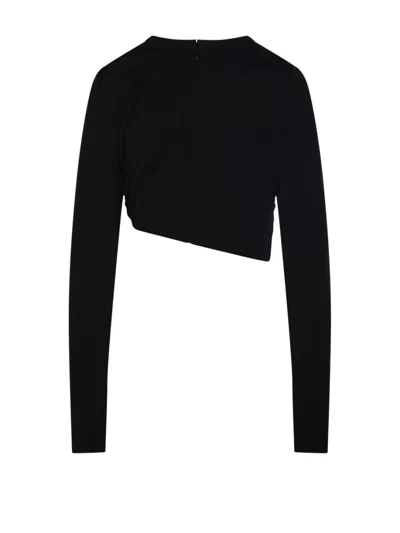 Christopher Esber Bezel-quartz Long-sleeve Top In Black