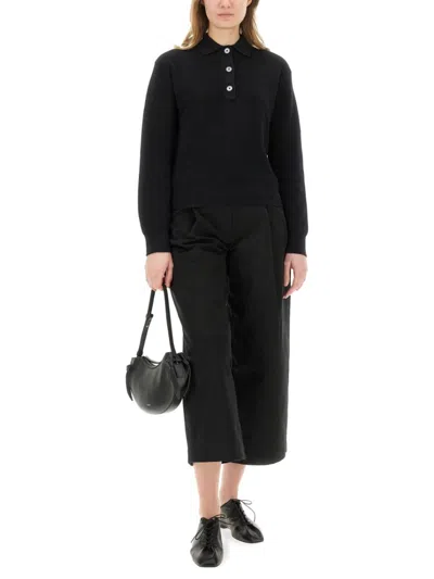 Shop Studio Nicholson "dordoni" Wide Pants In Black