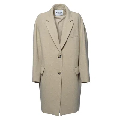 ISABEL MARANT ÉTOILE ISABEL MARANT ÉTOILE ECRU WOOL LIMIZA COAT 