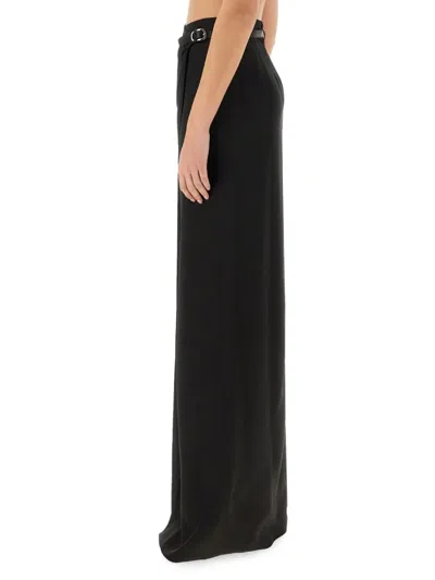 Tom Ford Maxi Wrap Skirt With Belt Detail In Black
