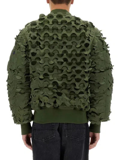Shop Alpha Industries "ma-1 Ulcans" Flight Jacket In Grey