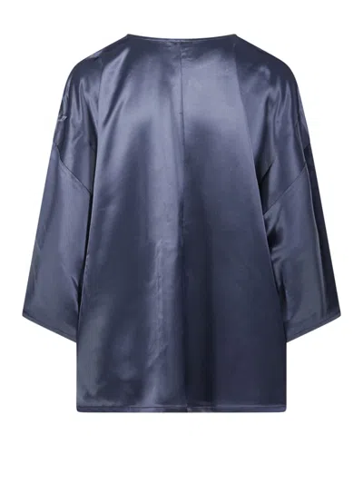By Malene Birger Relaxed Fit Satin Top In Black