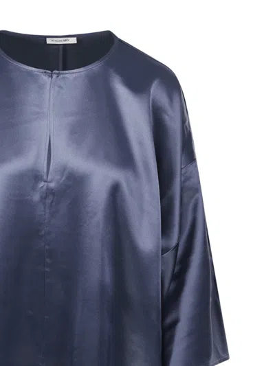 By Malene Birger Relaxed Fit Satin Top In Black