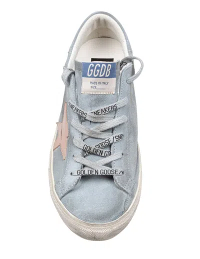Golden Goose Grey Suede Super-star Low-top Sneaker In Grey