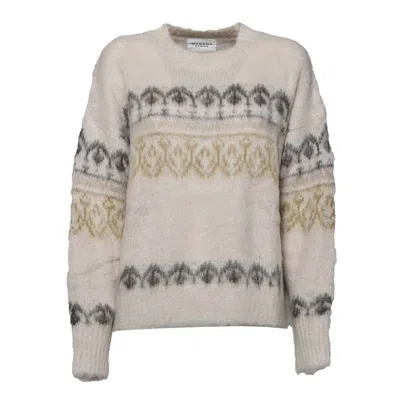 Isabel Marant Étoile Powder Pink Wool And Mohair Dully Sweater In Grey
