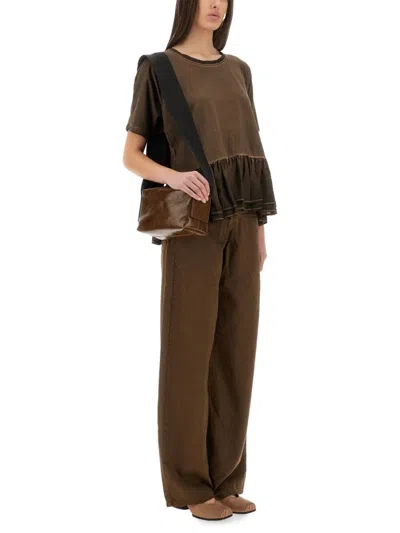 Uma Wang High-waisted Wide-leg Pants In Black