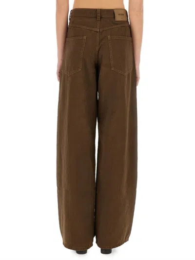 Uma Wang High-waisted Wide-leg Pants In Black