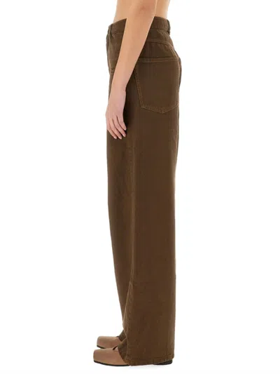 Uma Wang High-waisted Wide-leg Pants In Black