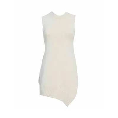 Jil Sander Cream Knit Wool Sweatshirt Set (2 Pieces) In White