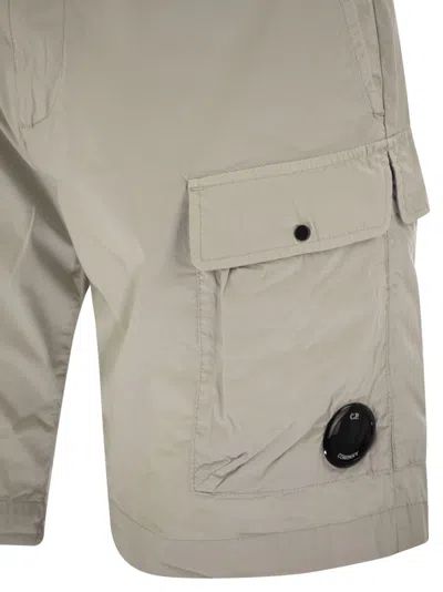 C.p. Company Cp Company Cotton Cargo Shorts With Lens