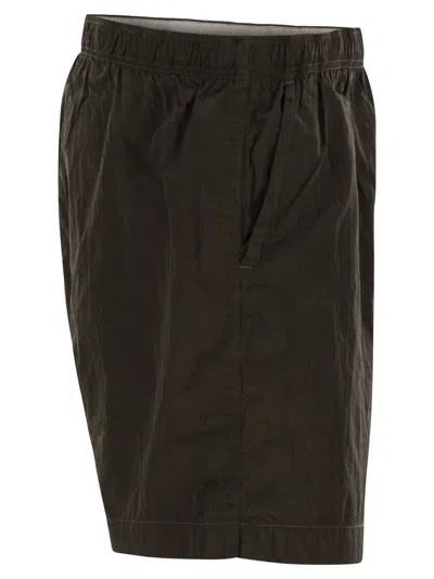 C.p. Company Khaki Swimsuit In Lightweight Chrome-r Nylon