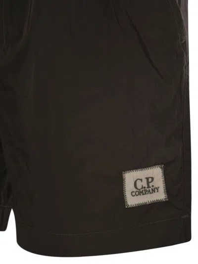 C.p. Company Khaki Swimsuit In Lightweight Chrome-r Nylon