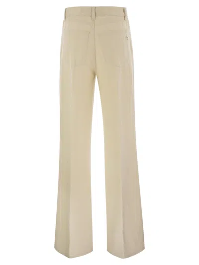 Dondup Amber Five Pocket Wide Leg Trousers