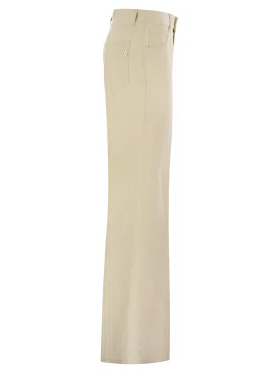 Dondup Amber Five Pocket Wide Leg Trousers