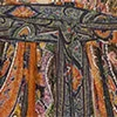 Isabel Marant Melissa Belted Paisley-print Silk Maxi Dress In Orange
