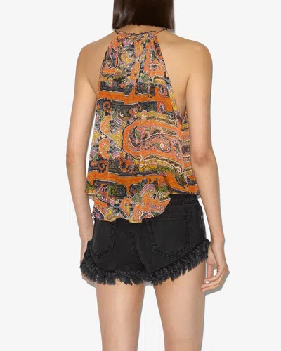 Isabel Marant Top Marilou In Orange